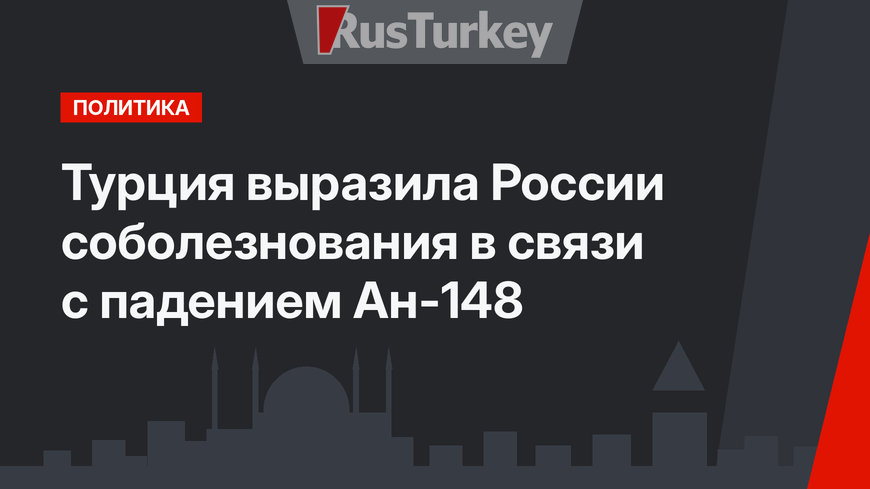 Турция выразила России соболезнования в связи с падением Ан-148