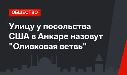 Улицу у посольства США в Анкаре назовут "Оливковая ветвь"