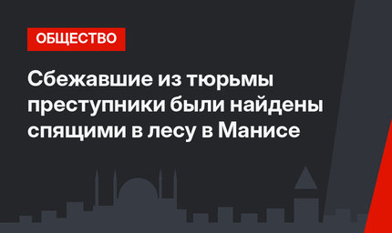 Сбежавшие из тюрьмы преступники были найдены спящими в лесу в Манисе