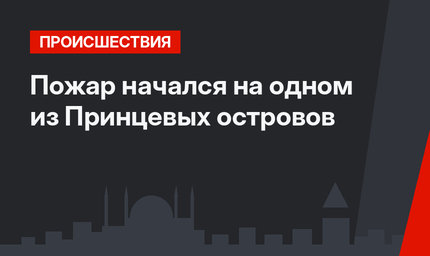 Пожар начался на одном из Принцевых островов