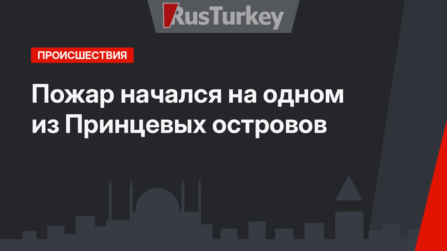 Пожар начался на одном из Принцевых островов