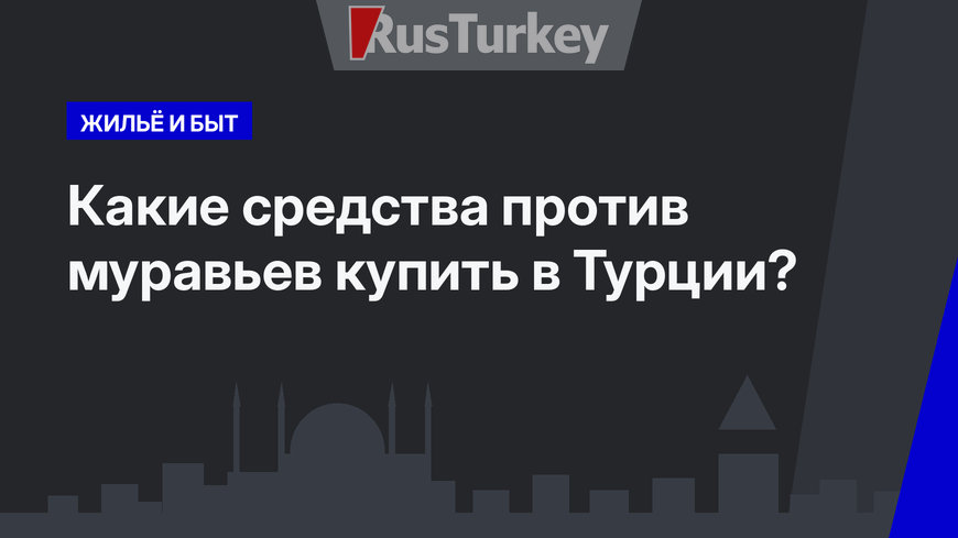 Какие средства против муравьев купить в Турции?