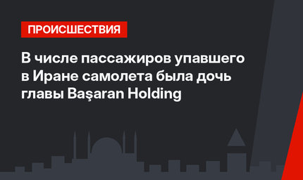 В числе пассажиров упавшего в Иране самолета была дочь главы Başaran Holding