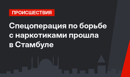 Спецоперация по борьбе с наркотиками прошла в Стамбуле
