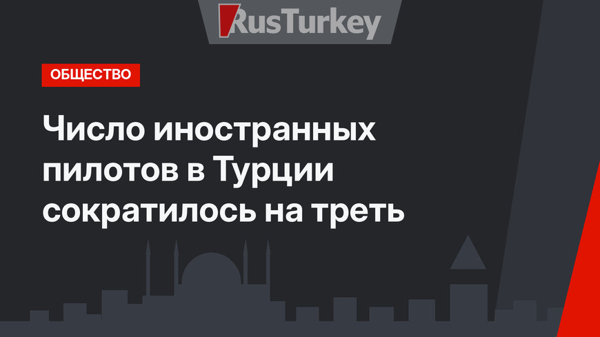 Число иностранных пилотов в Турции сократилось на треть