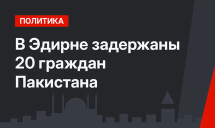 В Эдирне задержаны 20 граждан Пакистана