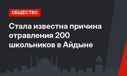 Стала известна причина отравления 200 школьников  в Айдыне