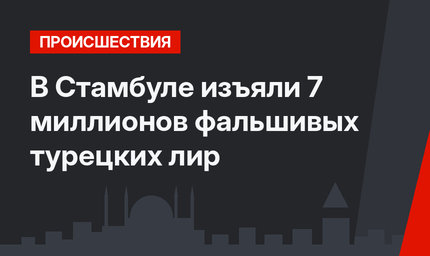 В Стамбуле изъяли 7 миллионов фальшивых турецких лир
