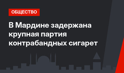 В Мардине задержана крупная партия контрабандных сигарет