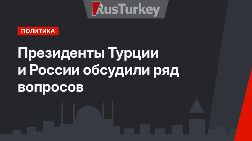 Президенты Турции и России обсудили ряд вопросов