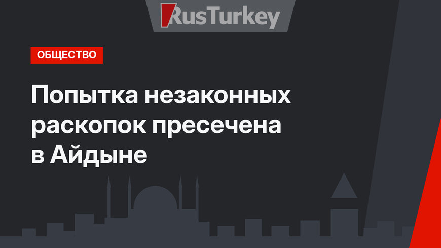 Попытка незаконных раскопок пресечена в Айдыне