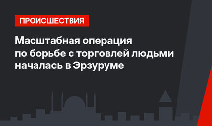 Масштабная операция по борьбе с торговлей людьми началась в Эрзуруме