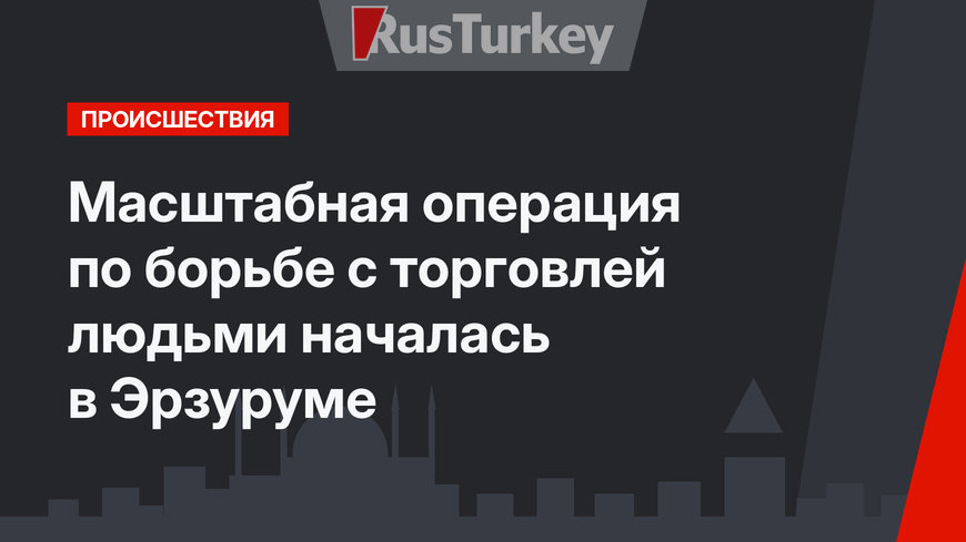 Масштабная операция по борьбе с торговлей людьми началась в Эрзуруме