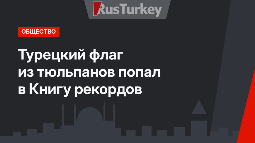 Турецкий флаг из тюльпанов попал в Книгу рекордов