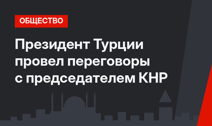 Президент Турции провел переговоры с председателем КНР