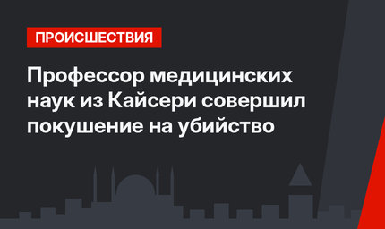 Профессор медицинских наук из Кайсери совершил покушение на убийство 