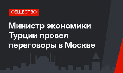Министр экономики Турции провел переговоры в Москве