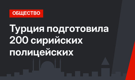 Турция подготовила 200 сирийских полицейских