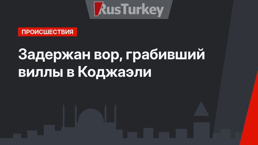 Задержан вор, грабивший виллы в Коджаэли