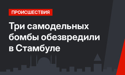 Три самодельных бомбы обезвредили в Стамбуле