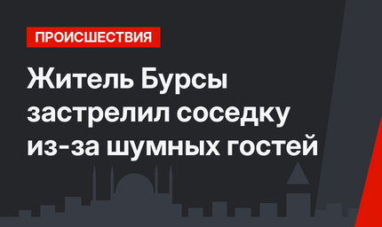Житель Бурсы застрелил соседку из-за шумных гостей