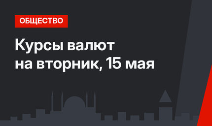 Курсы валют на вторник, 15 мая