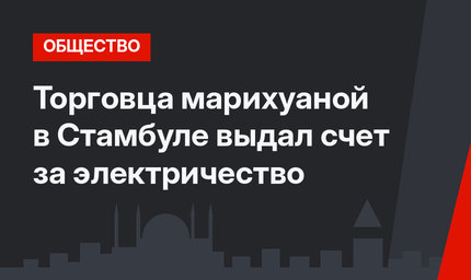 Торговца марихуаной в Стамбуле выдал счет за электричество