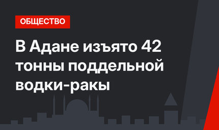 В Адане изъято 42 тонны поддельной водки-ракы