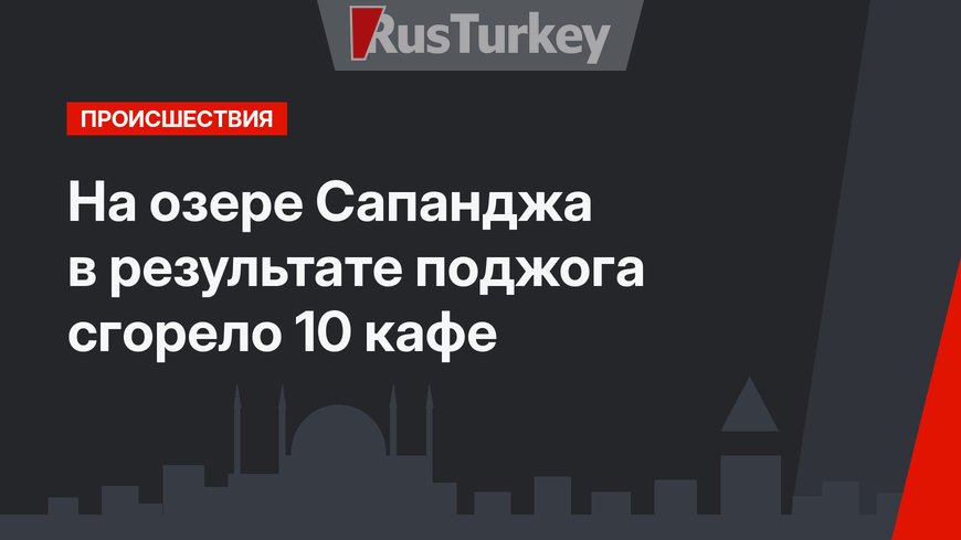 На озере Сапанджа в результате поджога сгорело 10 кафе