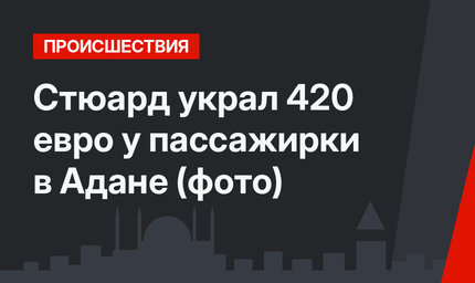 Стюард украл 420 евро у пассажирки в Адане (фото)