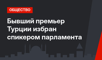 Бывший премьер Турции избран спикером парламента