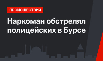 Наркоман обстрелял полицейских в Бурсе
