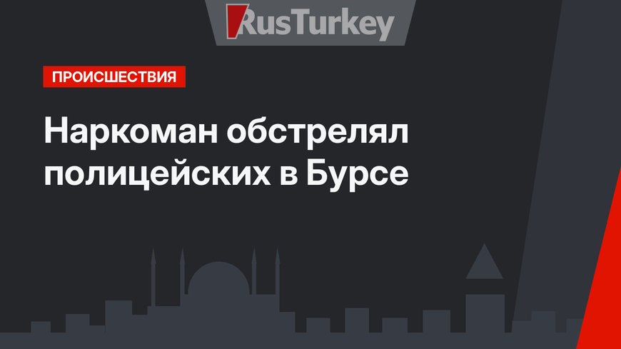 Наркоман обстрелял полицейских в Бурсе