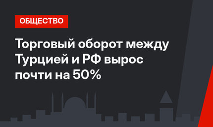 Торговый оборот между Турцией и РФ вырос почти на 50%