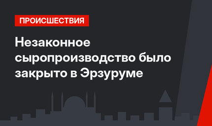 Незаконное сыропроизводство было закрыто в Эрзуруме