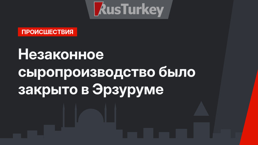 Незаконное сыропроизводство было закрыто в Эрзуруме