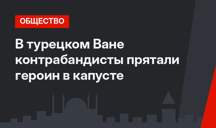 В турецком Ване контрабандисты прятали героин в капусте
