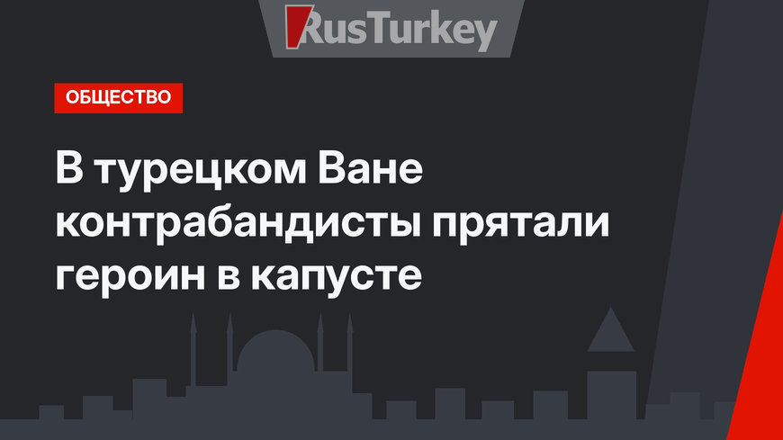 В турецком Ване контрабандисты прятали героин в капусте