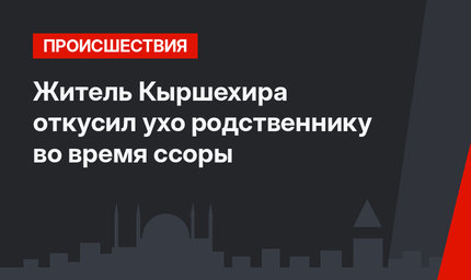 Житель Кыршехира откусил ухо родственнику во время ссоры