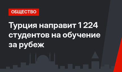 Турция направит 1 224 студентов  на обучение за рубеж