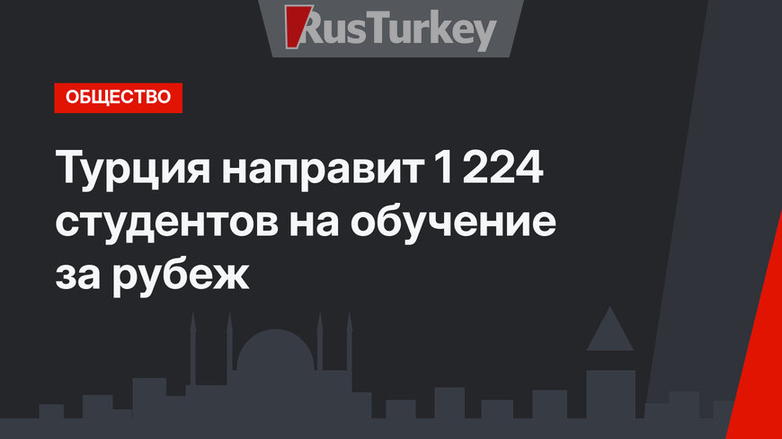 Турция направит 1 224 студентов  на обучение за рубеж