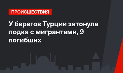 У берегов Турции затонула лодка с мигрантами, 9 погибших