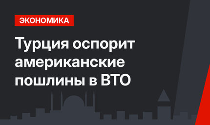 Турция оспорит американские пошлины в ВТО