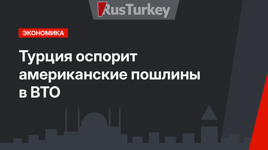 Турция оспорит американские пошлины в ВТО