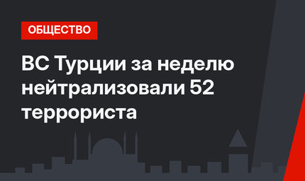 ВС Турции за неделю нейтрализовали 52 террориста