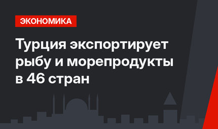 Турция экспортирует рыбу и морепродукты в 46 стран