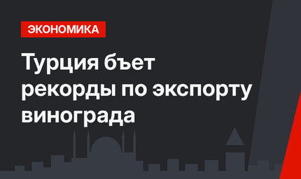 Турция бъет рекорды по экспорту винограда