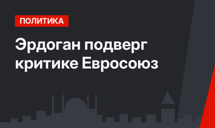 Эрдоган подверг критике Евросоюз