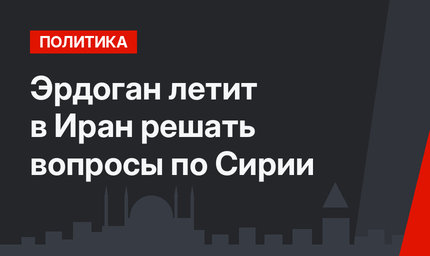 Эрдоган летит в Иран решать вопросы по Сирии