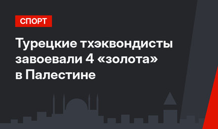 Турецкие тхэквондисты завоевали 4 «золота» в Палестине